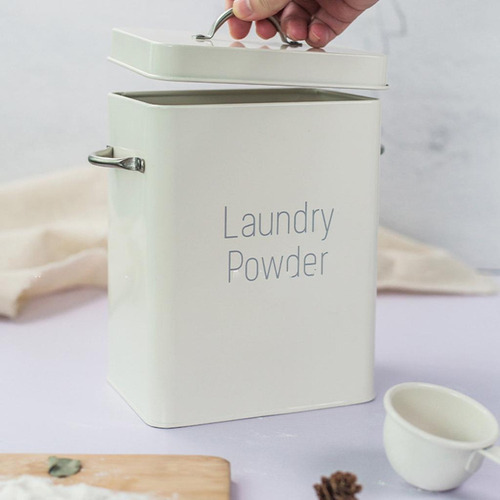 Contenedor De Polvo Para Lavandería Lata De Almacenamiento