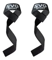 Comprar Cintas De Poder Agarre Straps Por Par Gym Powerlifting Svg Color Negro