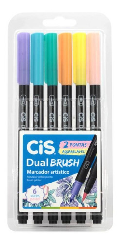 Cis Marc Dual Brush Estojo C/6 Pastel