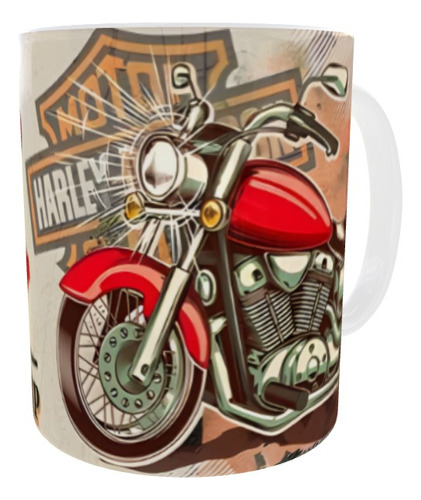 Taza De Ceramica Harley Davidson Mod 3