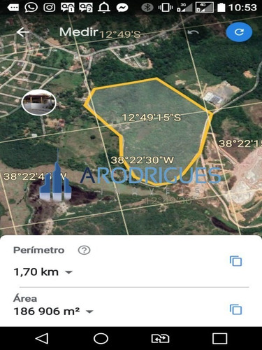 Imagem 9 de 9 de Excelente Terreno Com 202.000 M² Em Simões Filho! - Te00131