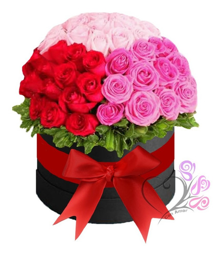 Imagen 1 de 8 de Arreglos Florales 60 Rosas Colores Naturales Cdmx