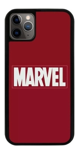 Funda Uso Rudo Tpu Para iPhone Marvel Comics Fondo Tinto