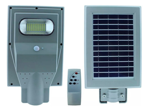 Lampara Led Solar 30w Con Control Remoto Vialidades Calles Color Luz Blanco Frio 6500k