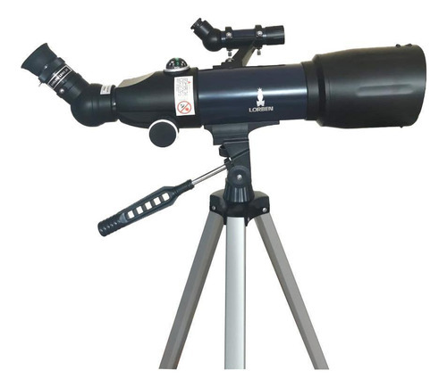 Telescópio Astronômico Refrator 400x70 Alumínio Tripé Lorben