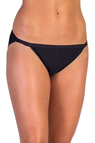 Exofficio Women  S Give-n-go String Bikini, Black, Medium