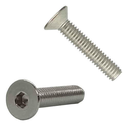 Tornillo Allen Cabeza Plana Inoxidable M5 X 25mm (50pzs)