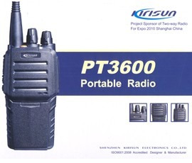 Radiotransmisor Portátil Marca Kirisun Pt3600 Vhf