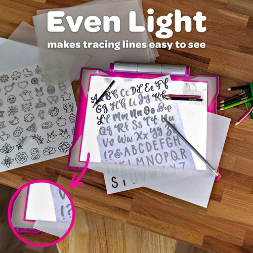 Arte Luz Led Tableta Dibujo Para Calcar Tablero Crayola