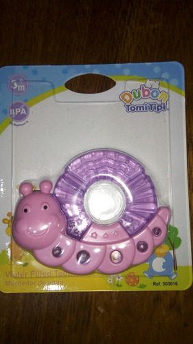 Imagen 2 de 4 de Mordedor De Agua Con Forma De Gusanito Tomi Tipi,bebe, Nuevo