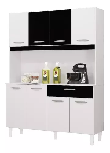 Alacena Mueble Auxiliar Cocina Cassia 8 Puertas Ca