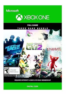 Juego Xbox One Three Game Bundle Codigo Digital Original