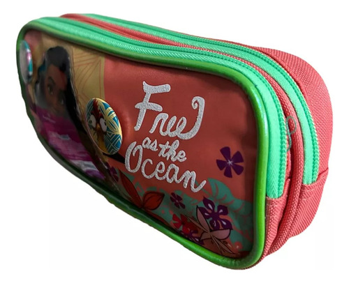 Lapicera/estuchera Escolar Moana La Pelicula Color Marrón