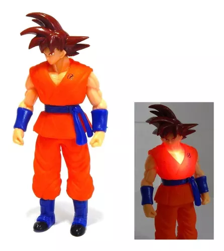 Figura Goku Dragon Ball Super Sayayin Dios Red Luz Led 25cm