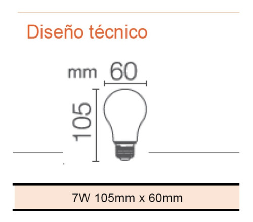 Lámpara Foco Led Osram Luz Cálida 7w=60w Pack X 40
