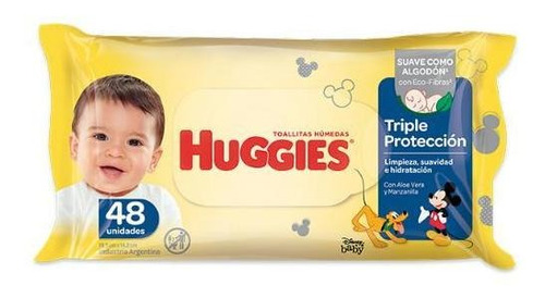 Toallitas Huggies Humedas Limpieza Cotidiana 48 Unidades