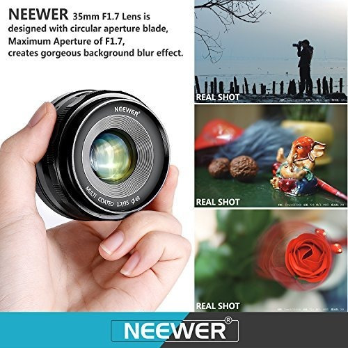 Imagen 2 de 4 de Nw 1.7 Lente Fijo Enfoque Mm Pie Para Camara Digital Sony 3