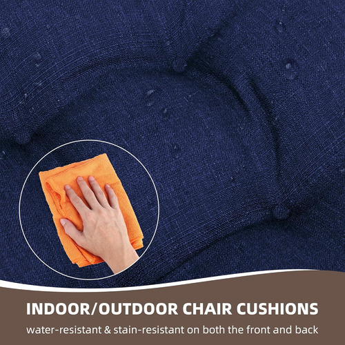 Race Leaf Juego De 2 Cojines De Asiento Para Exteriores, Coj