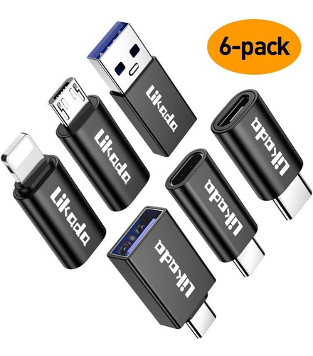 Imagen 1 de 6 de Adaptador X6 Unidades Con Distintos Puertos Muy Practico