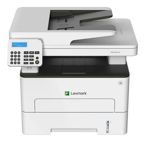 Impressora multifuncional Lexmark MB2236ADW com wifi 110V cinza e preta