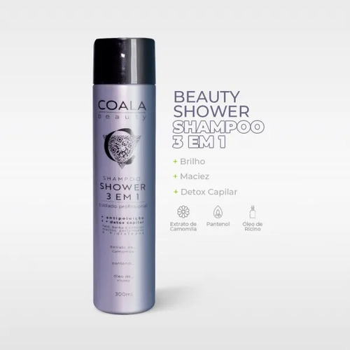 Shampoo Coala Beauty Shower 3 Em 1 300ml Novidade !!!