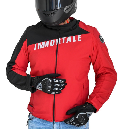 Chamarra De Moto Immortale Urban Become Rojo/ Negro