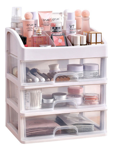 Organizador De Maquillaje Con 3 Cajones, Vitrinas Cosméticos