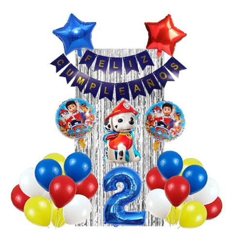 Globos Paw Patrol Perro Bombero Marshall