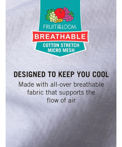 Fruit Of The Loom Camisetas De Algodón Transpirable Para