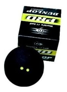 Pelotas De Squash Dunlop Pro Doble Punto Amarillo