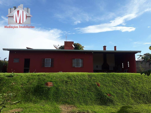 Linda Chácara Com Escritura, 02 Dormitórios, Espaço Gourmet E Linda Vista À Venda, 1000 M² Por R$ 300.000 - Tuiuti/sp - Ch0072