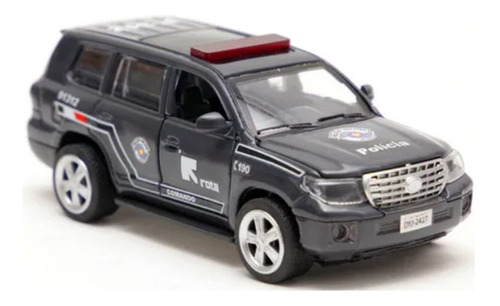 Miniatura Carro Da Policia Rota Carrinho Para Crianças