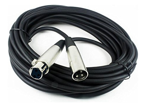 Mlc20 Low Cable Microfono Xlr 20 Pie Negro 10