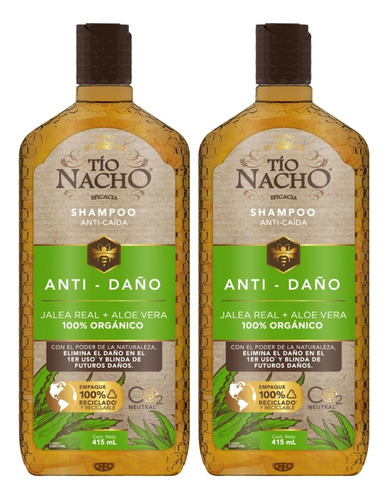 Pack Tio Nacho 02 Shampoo Aloe Vera 415ml C/u