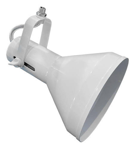 Kit 10 Spot Trilho Calha Perfilado Eletrocalha Led E27 Par38 Estrutura Branco