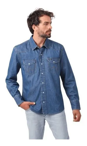 Camisa tipo jean hombre hotsell