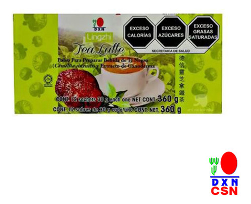 Lingzhi Tea Latte Dxn Con Ganoderma Caja Con 12 Sobres Csn