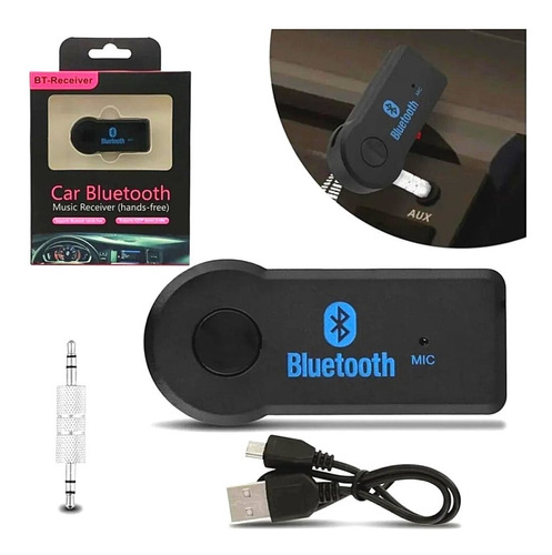  Adaptador  Bluetooth Usb P2 Som Automotivo Veicular