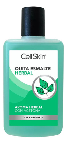 Cell Skin Quita Esmalte Herbal 110ml