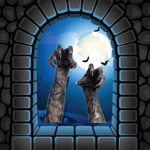 Pj Adhesivos De Pared U New Halloween Zom-bie Broken Wall