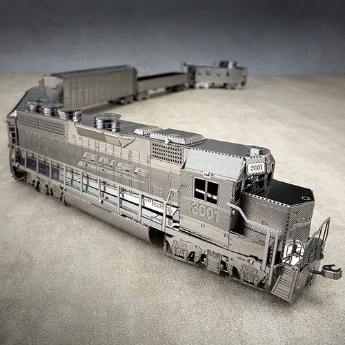 Nc Trenes Rompecabezas Metallic 3d Model A Scale R