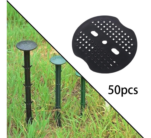 Grapas De Jardín, Arandelas De Negro 50 Piezas