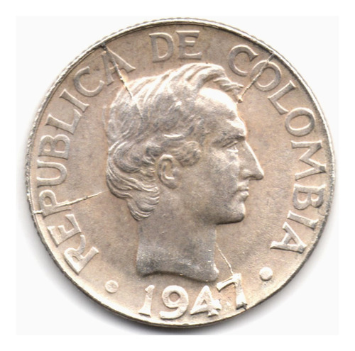 10 Centavos 1947 Plata