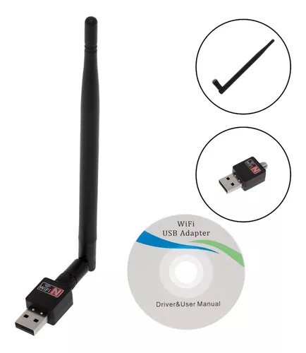 Adaptador Wifi USB con Antena desmontable