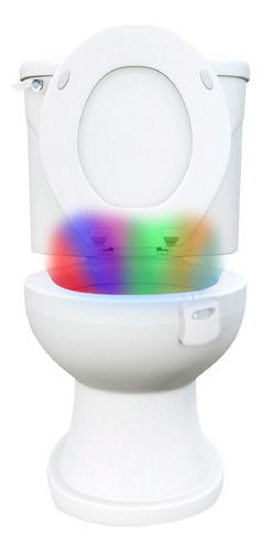 Luz Led Rgb Nocturna Multicolor Sensor Inodoro Water Baño Ax