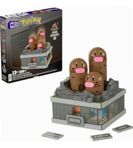 Brinquedo de construção de minifiguras Mega Pokémon Dugtrio