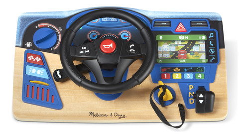 Melissa & Doug Vroom & Zoom - Volante De Madera Interactivo.