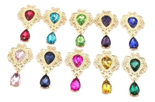 10 Piezas De Adorno De Diamantes De Imitación Para Hacer