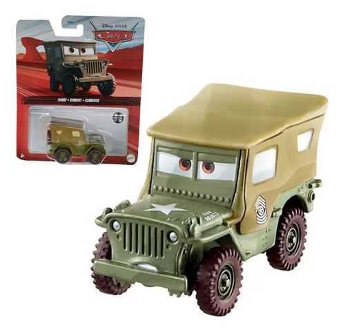 Vehículo Militar Cars Sargento Willys Original Mattel Disney