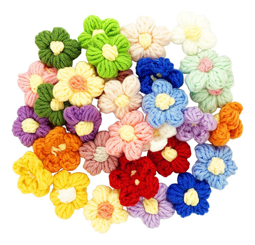 30 Parche Flor Para Coser Ganchillo Petalo Floral Adorno